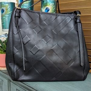 Burberry " Canterbury" embossed tote bag